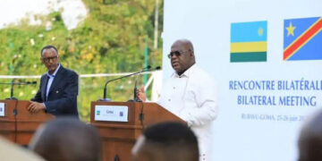 Félix Tshisekedi et Paul Kagame