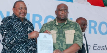 Uhuru Kenyatta et Serge Tshibangu