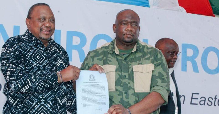 Uhuru Kenyatta et Serge Tshibangu