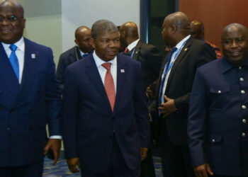 Félix Tshisekedi, João Lourenço et Evariste Ndayishimiye