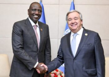 Guterres à Ruto : « nous soutiendrons vos efforts de paix en RDC »