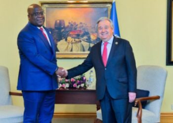 Guterres à Tshisekedi : « l&rsquo;ONU continuera à soutenir les efforts visant à instaurer la paix dans l&rsquo;Est de la RDC »