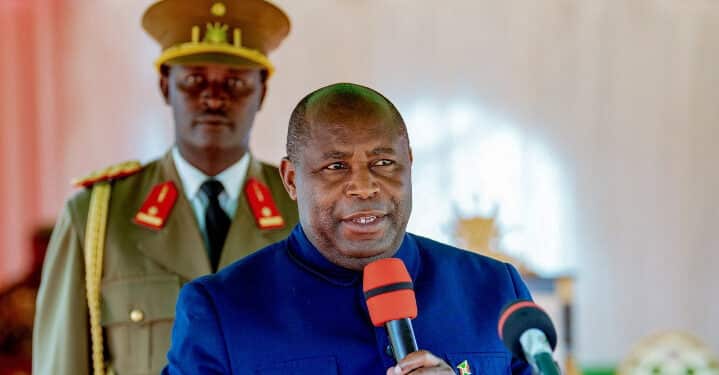 Evariste Ndayishimiye, président du Burundi